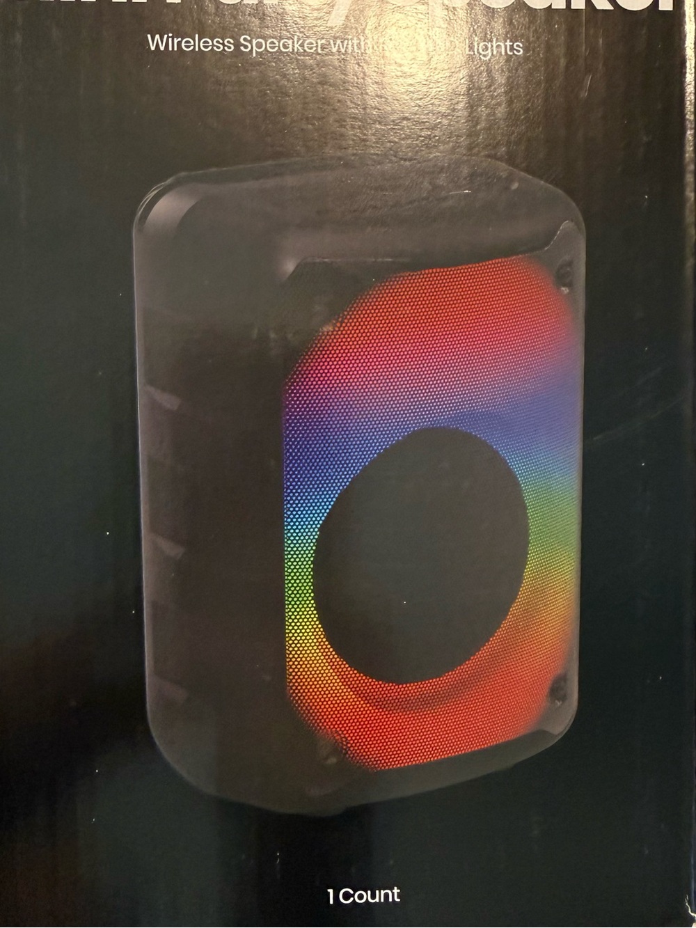 NEW Mini Bluetooth Speaker RGB LED Lights Phone Stand Portable
